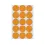 Etiket rond 32mm fluor oranje 360st