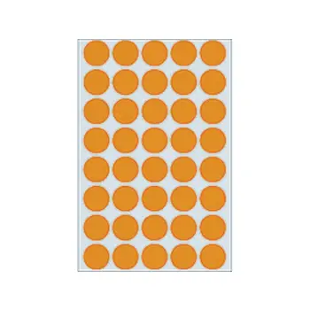 Herma etiket 2254 rond 19mm fluor oranje