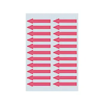 etiket herma 4143 pijl 38x7mm rood 88st