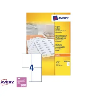 Avery etiket dps04 105x149mm (400)