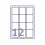 etiket avery laser l7164 63.5x72mm 1200st