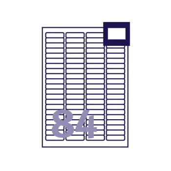etiket avery inkjet j8656-25 46x11.1mm dia 21