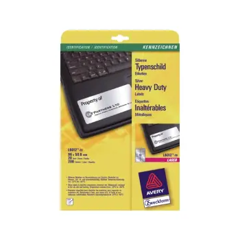 etiket avery laser l6012 96x50.8mm poly 10st