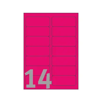 etiket avery laser l7363p 99.1x38.1mm fluor r