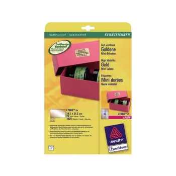 etiket avery laser l7680 38.1x21.2mm 65st gou