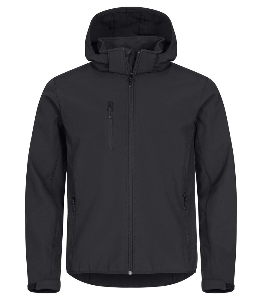 Afbeelding 0200912-99_ClassicSoftshellHoody_Black_front