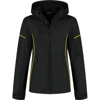 Santino dames softshell Curtis zwart XS