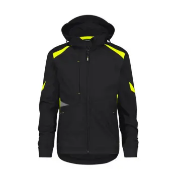Dassy Kalama Softshelljas zwart/fluogeel XL