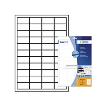 etiket herma superprint 5051 48.3x25.4mm wit