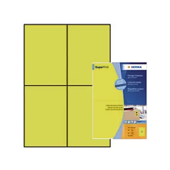 etiket herma superprint 4396 105x148mm geel 4