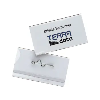 Badge durable 8008 met speld 40x75mm