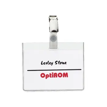 badge durable 8003 met clip 60x90mm