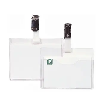 Badge durable 8106 met clip 60x90mm