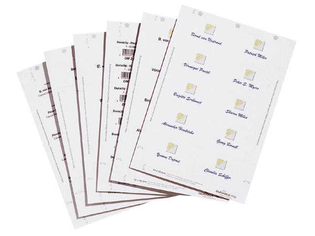 kaart badge durable duraprint 60x90mm