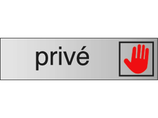 Infobord pictogram prive 165x44mm