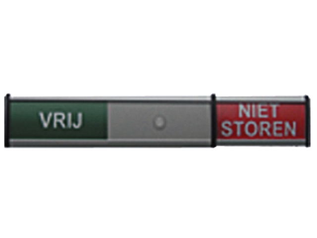 Infobord vrij/niet storen 125x30mm