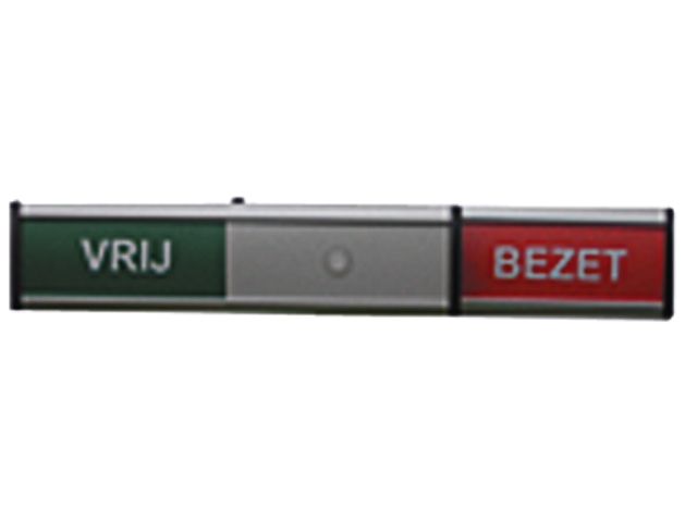 Infobord vrij/bezet zelfklevend 125x30mm