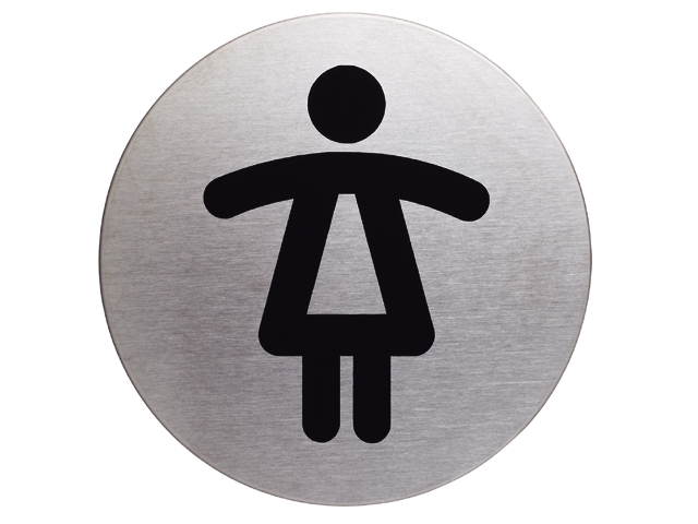 Pictogram durable wc dames rond 83mm