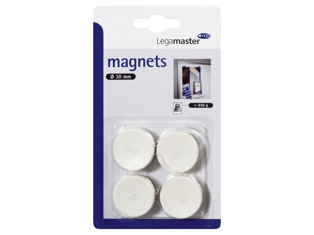 Legamaster magneet 30mm wit(4)