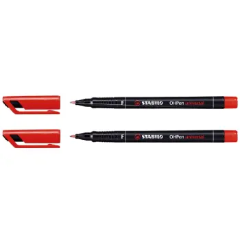 viltstift stabilo ohp f842 perm rond 0.6mm ro