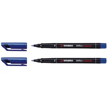 viltstift stabilo ohp f842 perm rond 0.6mm bl