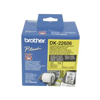 etiket brother dk-22606 62mm geel