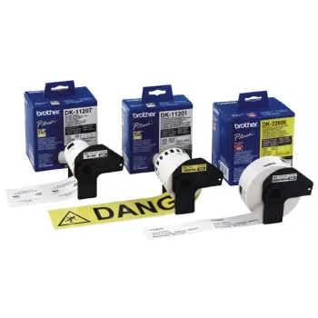 Brother etiket dk22212 62mm 15m wit