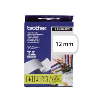 Lettertape p-touch tz131 12mm zw/tr