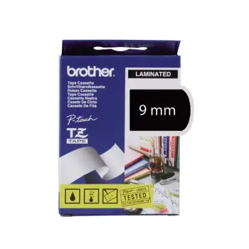 lettertape brother p-touch tz325 9mm zwart/wi