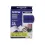 Lettertape blauw+opdr zw 12 mm