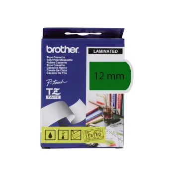 lettertape brother p-touch tz731 12mm groen/z