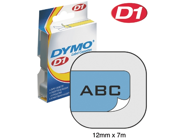 Labeltape Dymo LabelManager D1 polyester 12mm