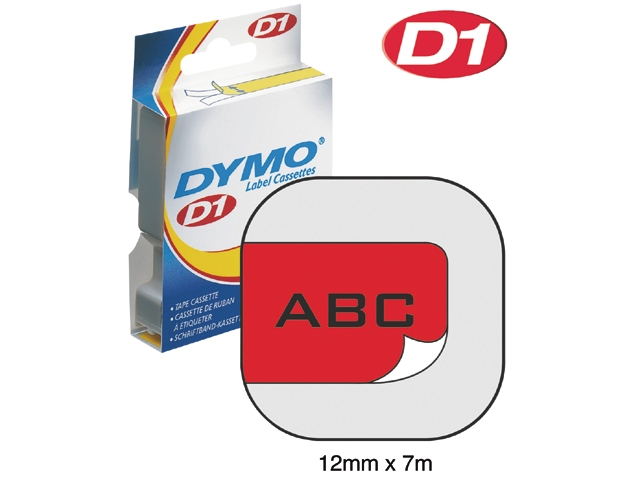 Labeltape Dymo LabelManager D1 polyester 12mm