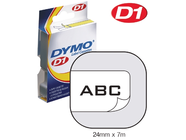Labeltape Dymo LabelManager D1 polyester 24mm