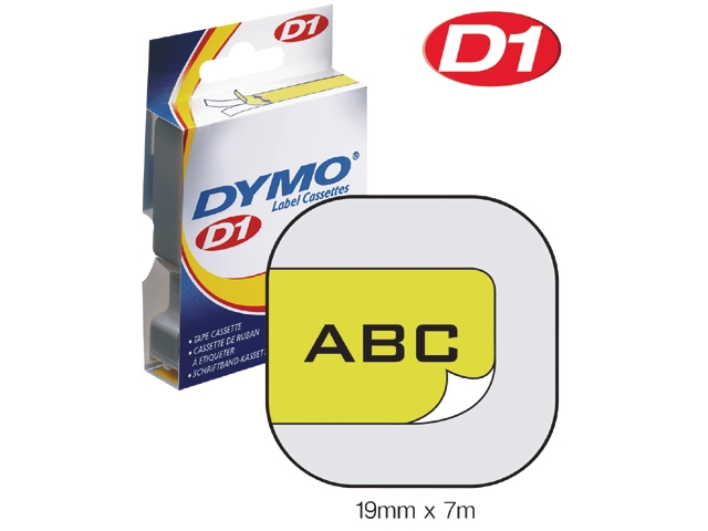 Labeltape Dymo LabelManager D1 polyester 19mm