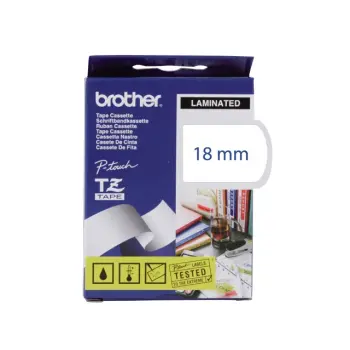lettertape brother p-touch tz243 18mm wit/bla