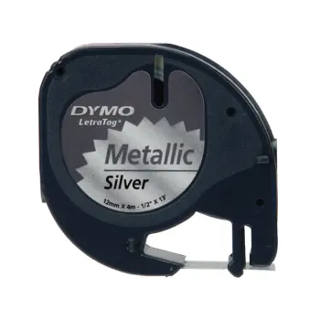 Labeltape Dymo LetraTag metallic 12mm