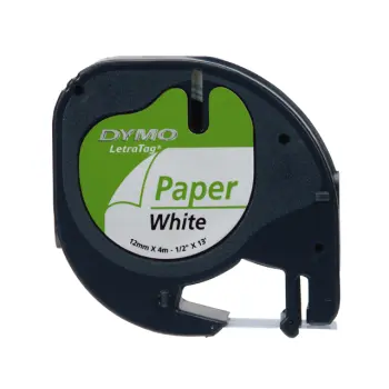 Labeltape Dymo LetraTag papier 12mm
