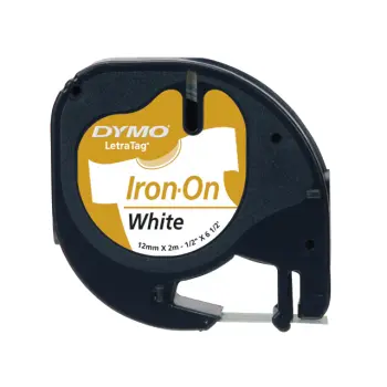 Labeltape Dymo LetraTag strijkbaar 12mm