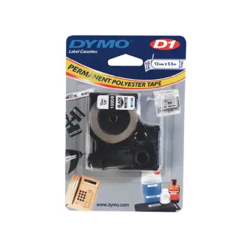 Labeltape Dymo LabelManager D1 polyester 12mm