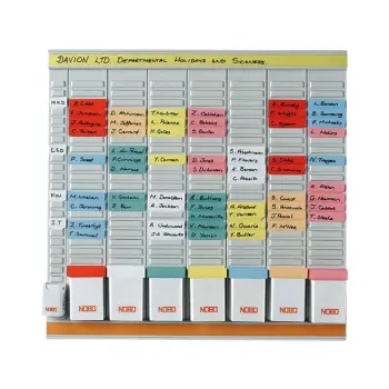 planbord nobo week/uur 8 panelen met 24 sleuv