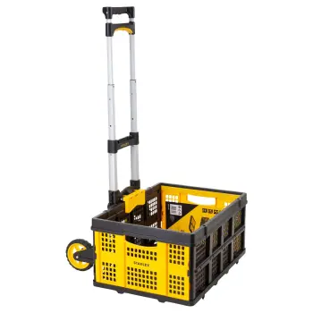 Stanley trolley met opvouwbare krat