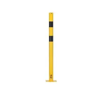 Rampaal zwart-geel 1200mm x 89mm voetmontage