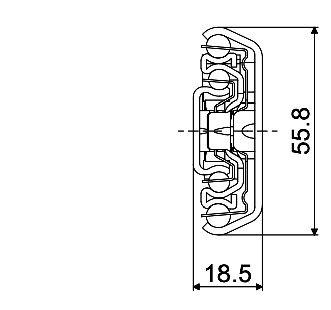 Ladegeleider TR5618 ULF-F 350/350mm