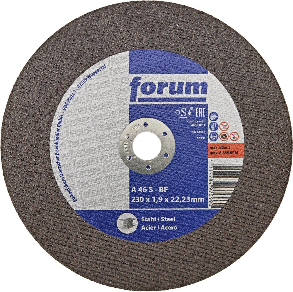 Forum Doorslijpschijf staal vlak 230x1,9mm