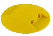 Wegdekreflector geel met reflectoren 2-zijde