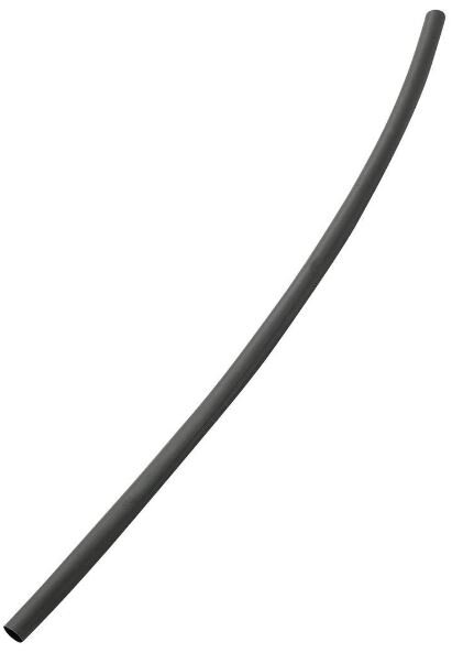 Krimpkous zonder lijm zwart 3mm