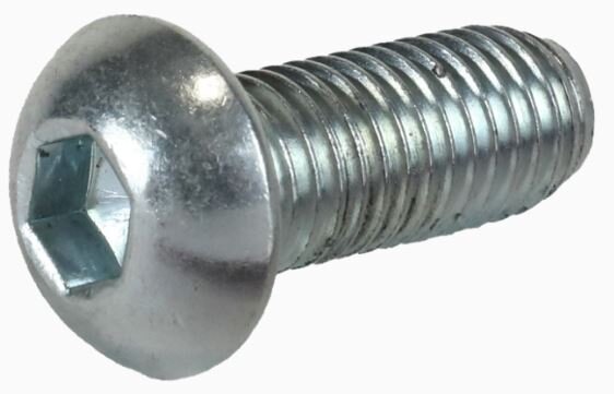 Laagbolkopschroef binnen zeskant M6x30mm