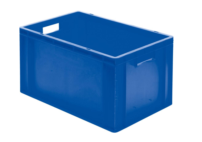 Magazijnbak 600x400x320mm 60 liter blauw