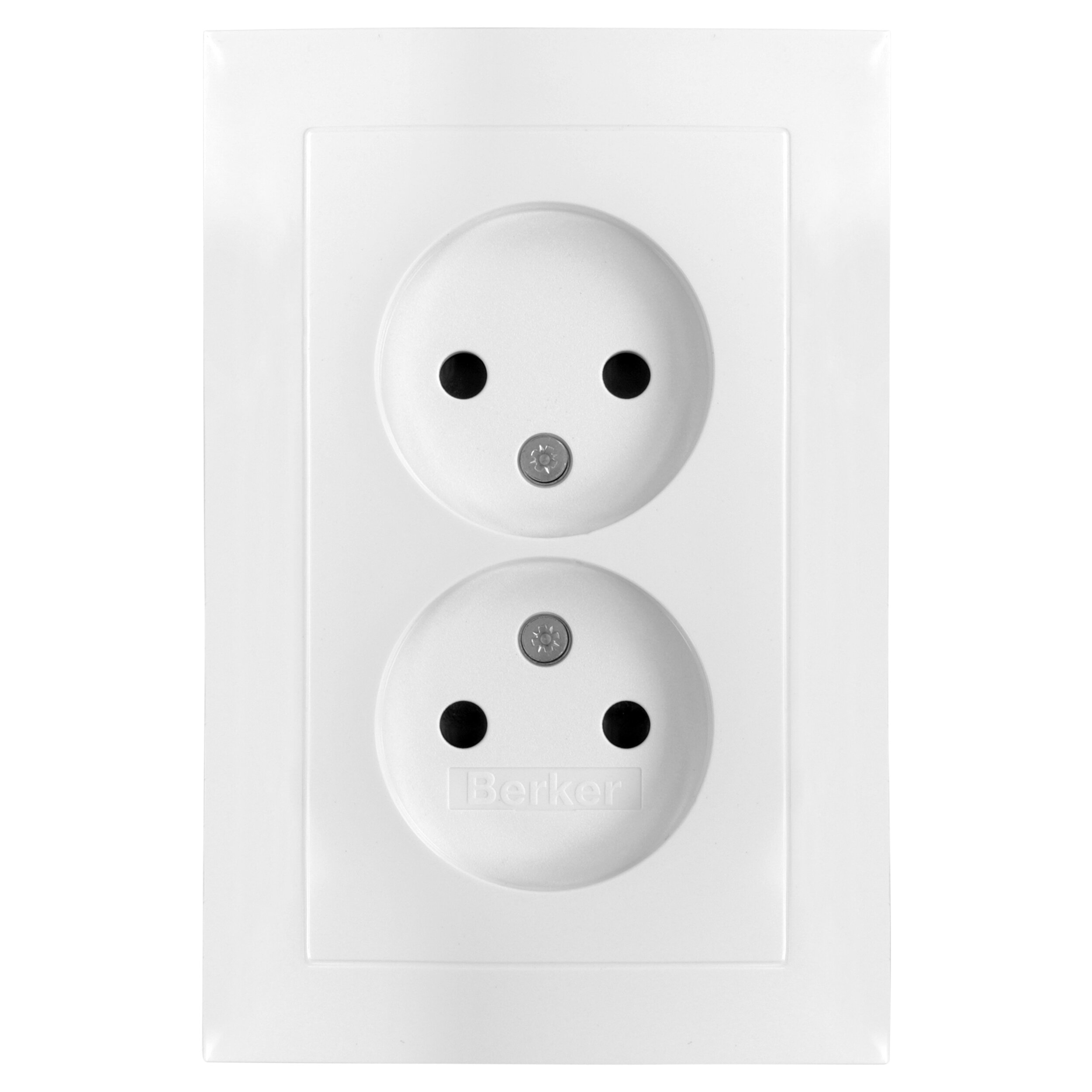Berker S1 contactdoos inbouw - 2-voudig